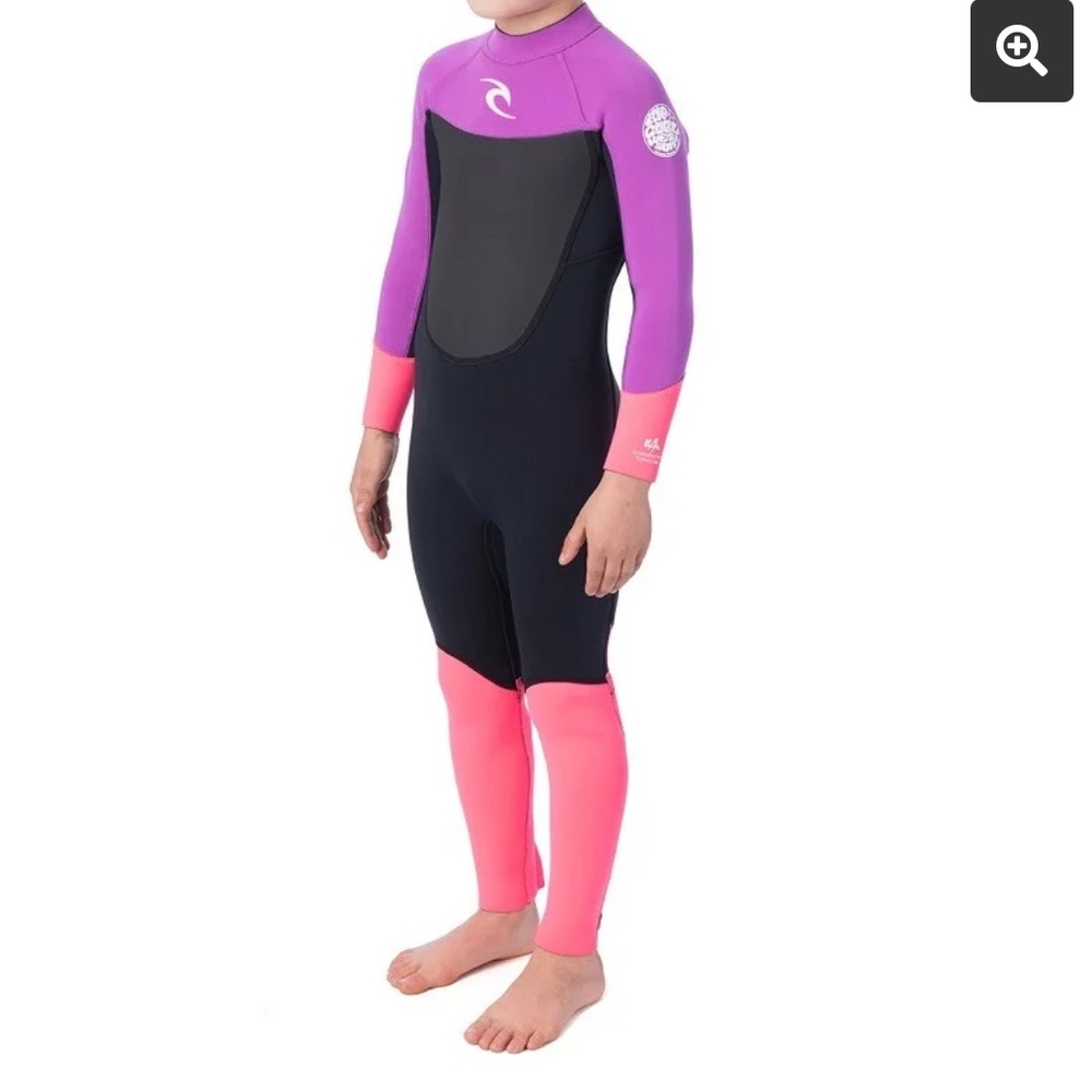Rip Curl Kids Swim Rashguard - Purple and Pink